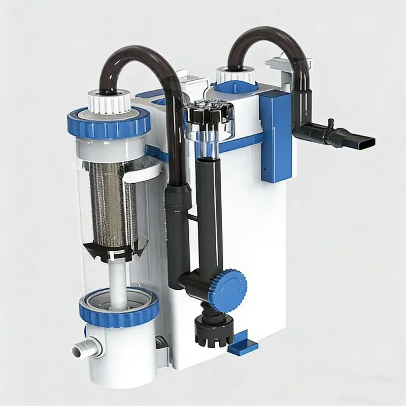 3 1 Hang Back External Aquarium Filter for Fish Waste Collector Oxygen Generation Wave Making Plastic 500L H Output