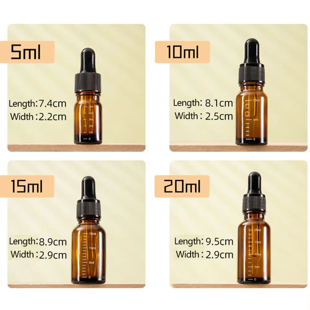 Bottles Aromatherapy Vials Perfume  Bottle Liquid Pipette Bottle Essential Oil Dropper Bottle Dropper Bottle with Scale