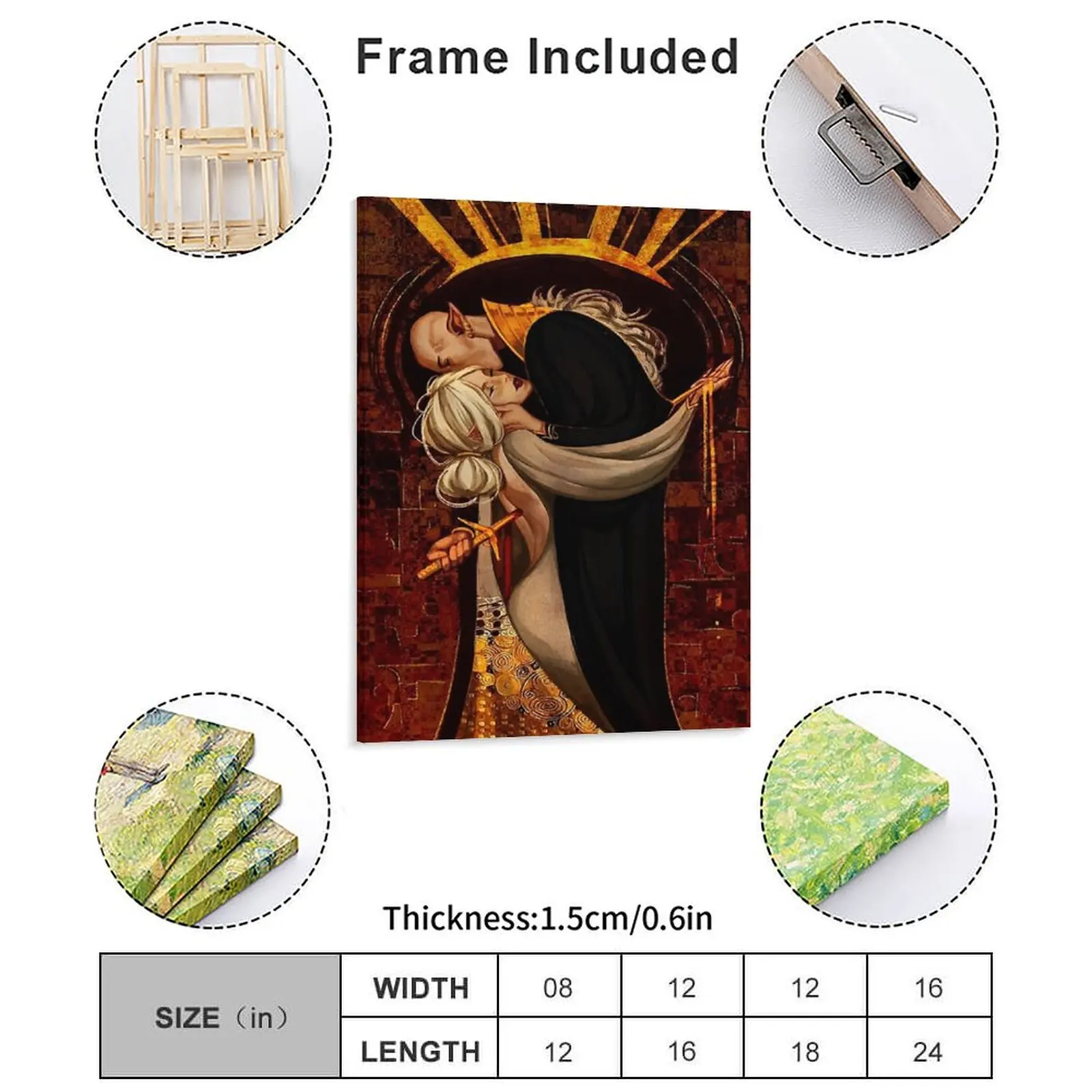 The Trespasser Dragon Age Canvas Painting Club Club Bar Retro Wall Decor Framed Wall Painting