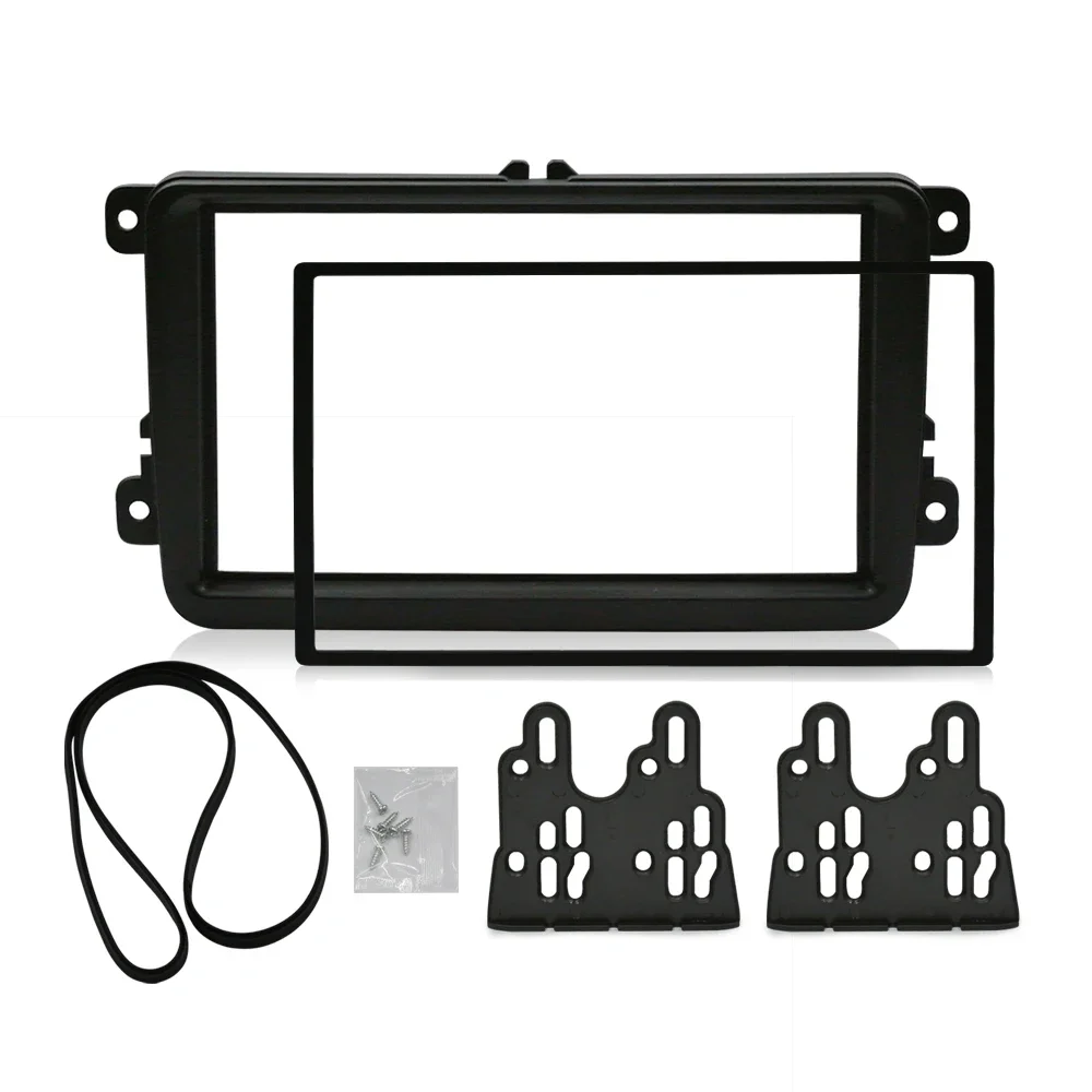 2 Din Car Fascia For VOLKSWAGEN Stereo Panel Dash Mount Installation Double Din Frame Install Refit Fascia Kit 173*98 178*102mm