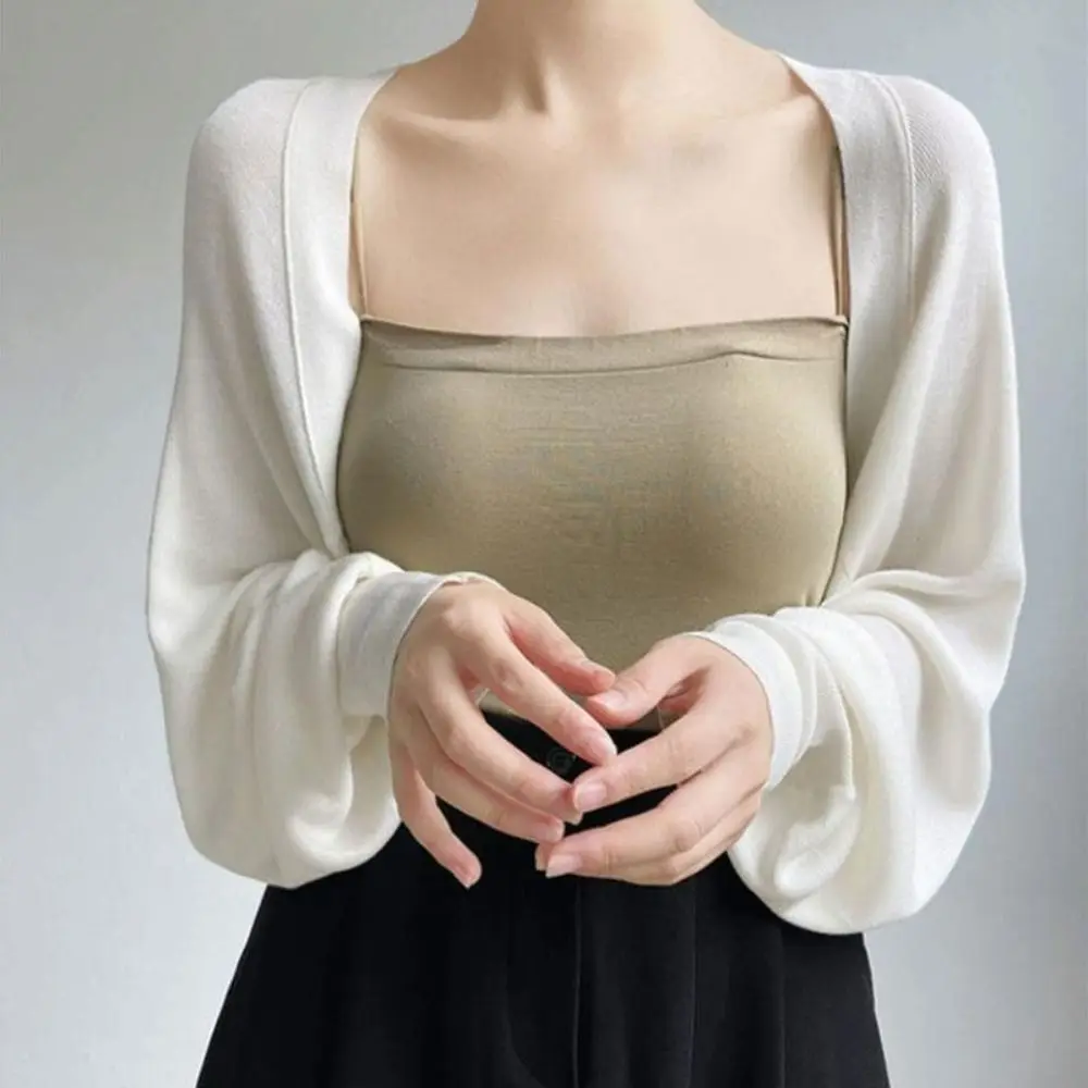 ファッション夏薄いニットショール長袖無地アイスシルクショールラップカジュアル日焼け止めコート女性