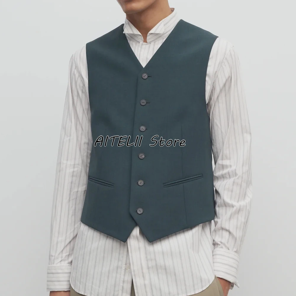 

Male Vest Man Suit Men Waistcoat Men's Formal Vest Work Vests Men’s Clothes Giletes for Man Cardigan Gilet Clothing Elegant Mens