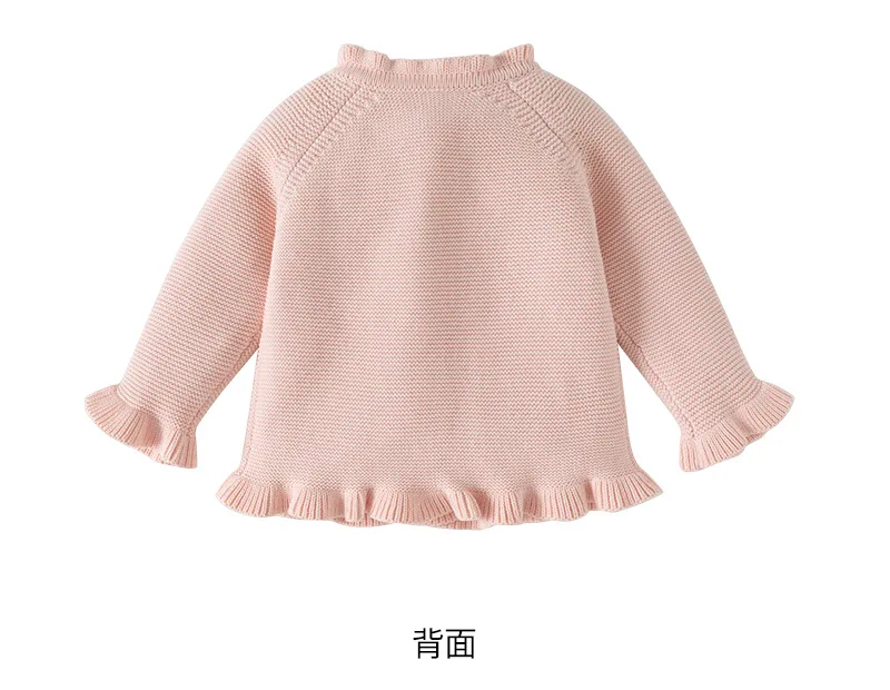 ‌2025 Autumn Winter Baby Girls Knit Cardigan Cute Cotton Sweater Jacket Newborn Infant 0-3 Years Princess Style Gift Outfit