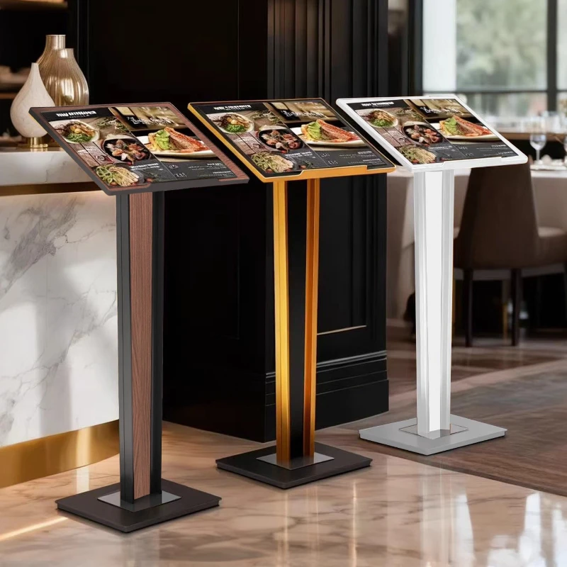 

High-end restaurant menu display board display stand vertical menu floor-to-ceiling door