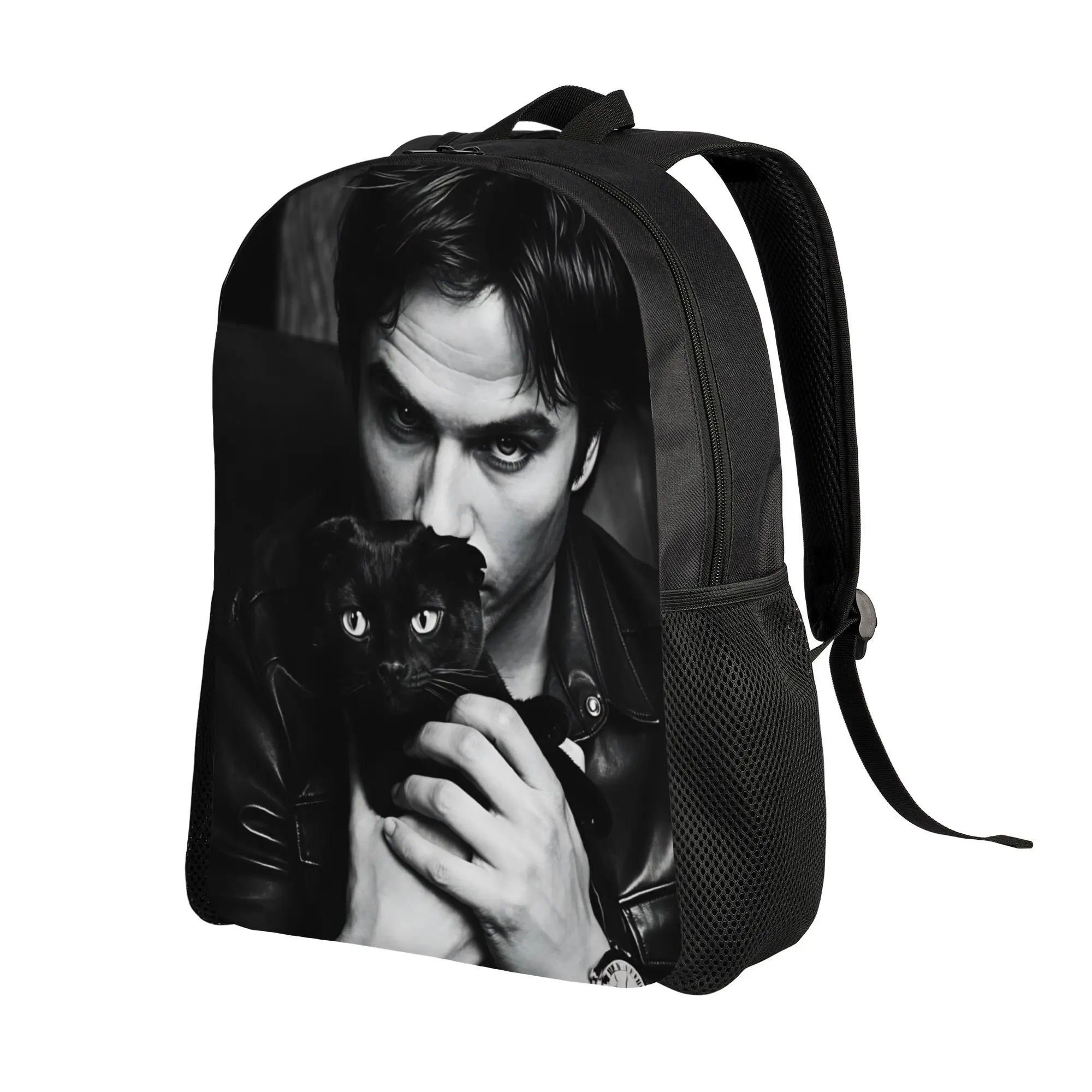 Vampire Diaries Damon Klaus  Backpack  Unisex Polyester Outdoor Backpacks Durable Casual School Bags Rucksack
