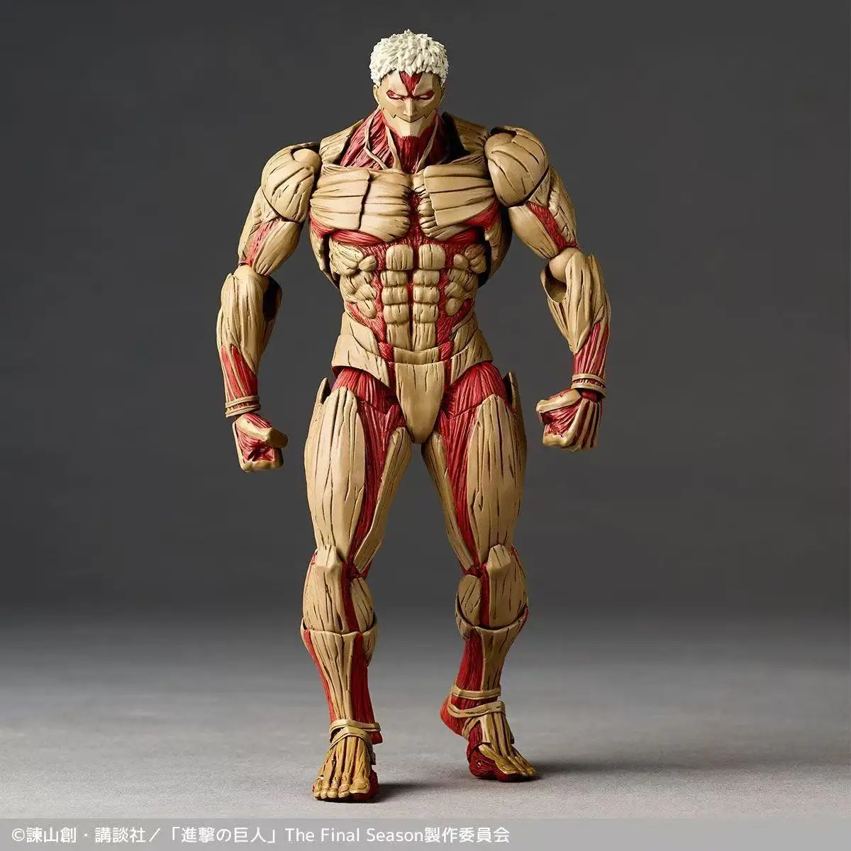 新しいカイヨード進撃の巨人装甲巨人レボルテック山口アニメアクションフィギュアフィギュアkoジョイント可動モデルおもちゃギフト