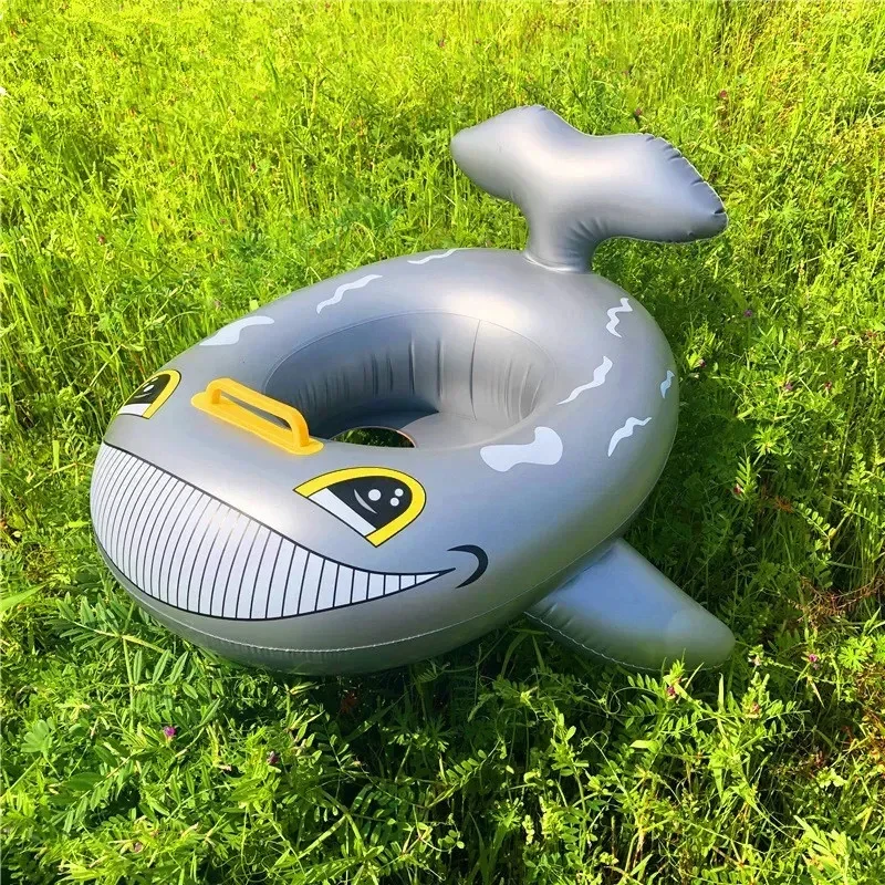 

Cartoon Shark Inflatable Toy for Boys Girls PVC Water Toys Water Inflatable Ring Swimming Floating Seat Boat Summer Outdoor Pool