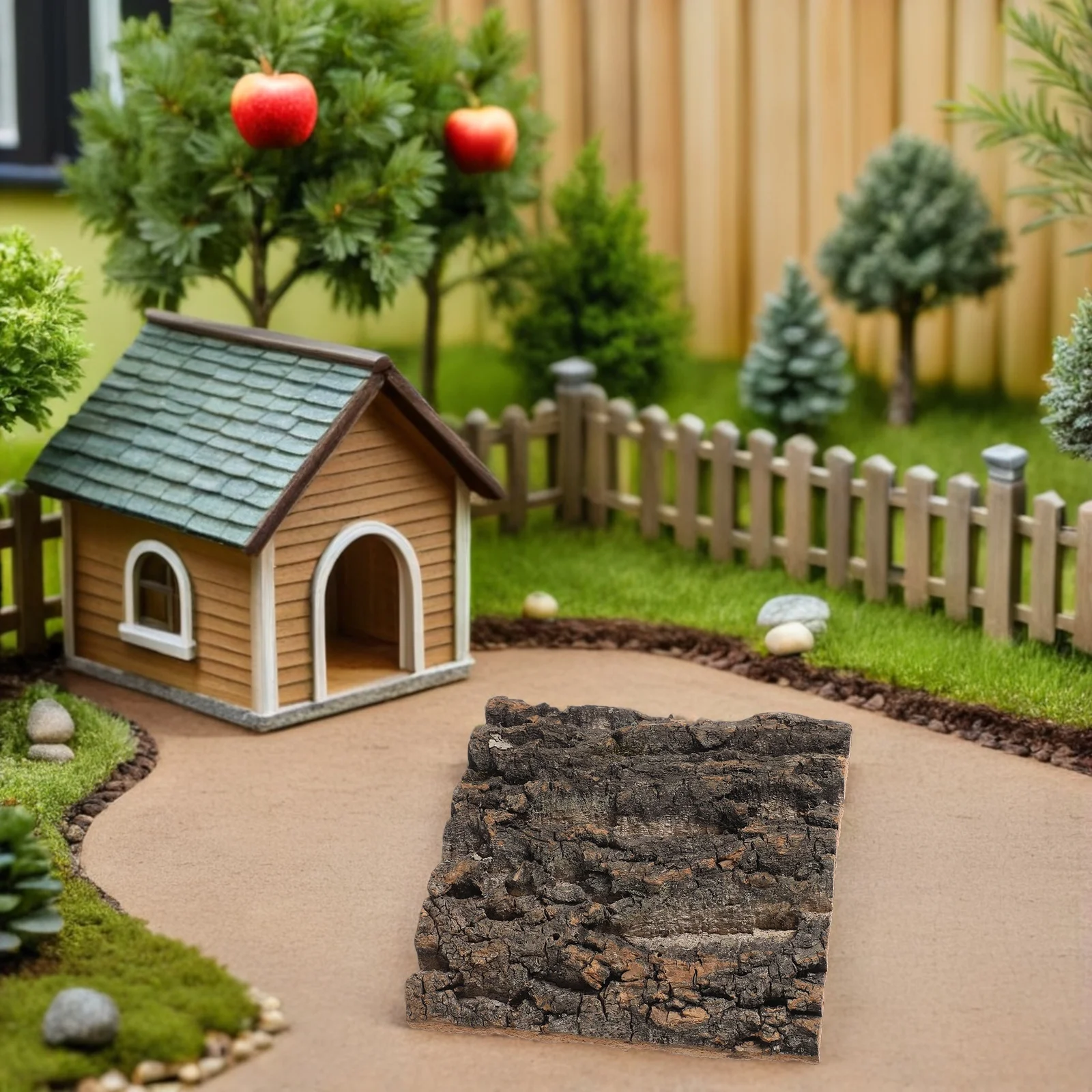 

5Pcs Reptile Bark Platform Cork Terrarium Background 3D Natural Habitat Decor for Turtle Lizard Snake Enclosure Climbing Hideout