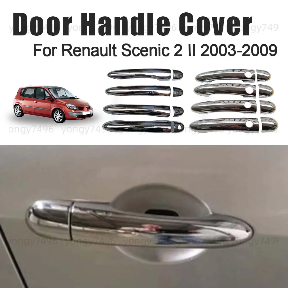 

Car Upgrade Door Handle Cover For Renault Scenic 2 Il 2003 2004 2005 2006 2007 2008 2009 Car Decoration Accessories Styling