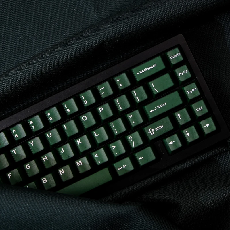 Emerald Themed Keycap Set, ABS, Altura de Fábrica Original, Semi Transparente, Teclado Mecânico Verde, Keycap Acessórios, Presentes DIY