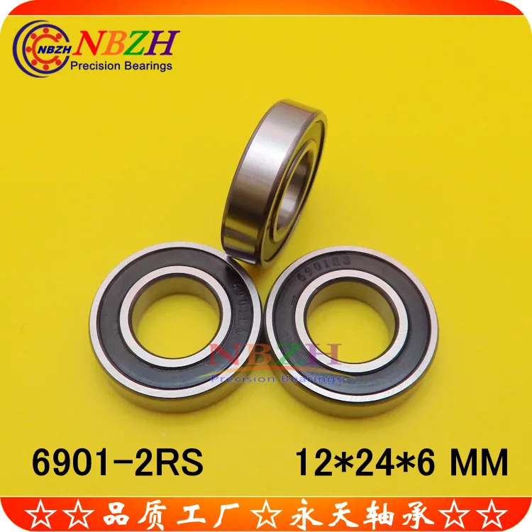 Stainless steel or bearing steel bearing S6901ZZ 6901ZZ 6901-2RS 61901 12*24*6 MM