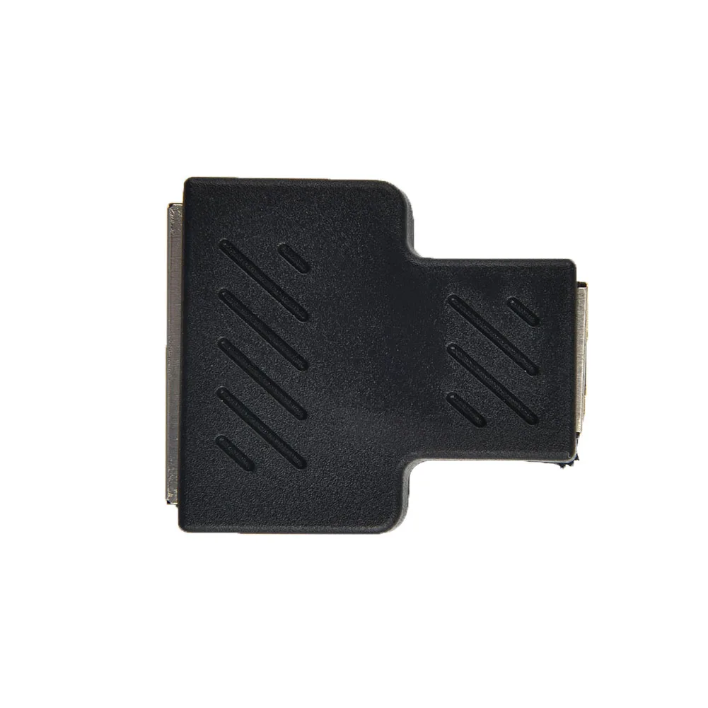 Good Quality Splitter Adapter Black Useful Metal Practical Replacement Tool Plug 1 To 2 Cable Ethernet Extender