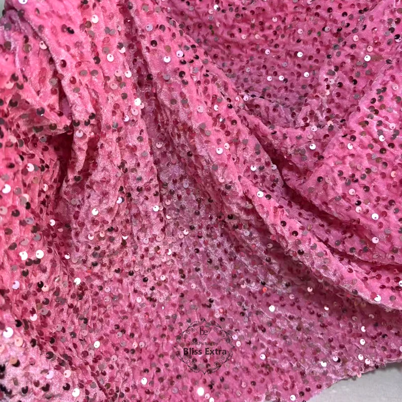 Stretch Sequins Velvet Fabric  - Sewing Velvet Fabric 评论和价格