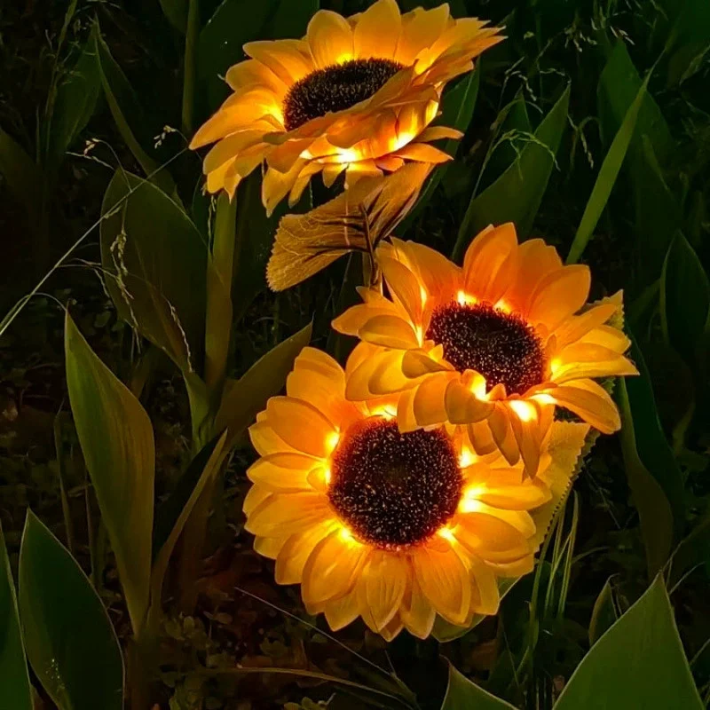 

LED Solar Simulation Sunflower Lights Garden Yard Lawn Night Lights Landscape Lamp Home Decoration Flower Christmas Light