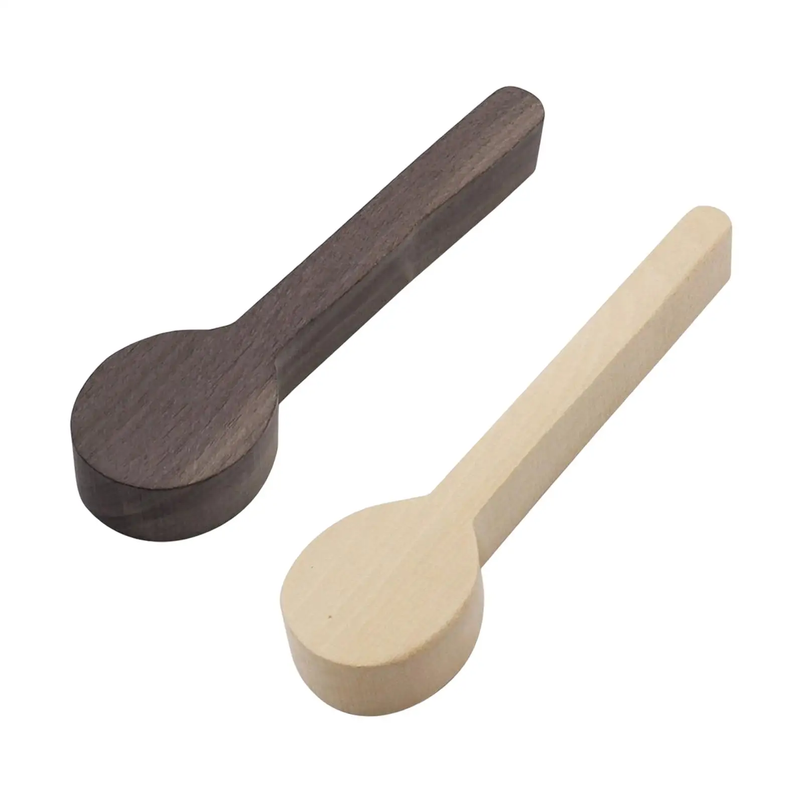 Portable Wooden Carving Spoon Blank Beech and Walnut Unfinished Art Supplies Wood for Beginner DIY Whittling Accessories