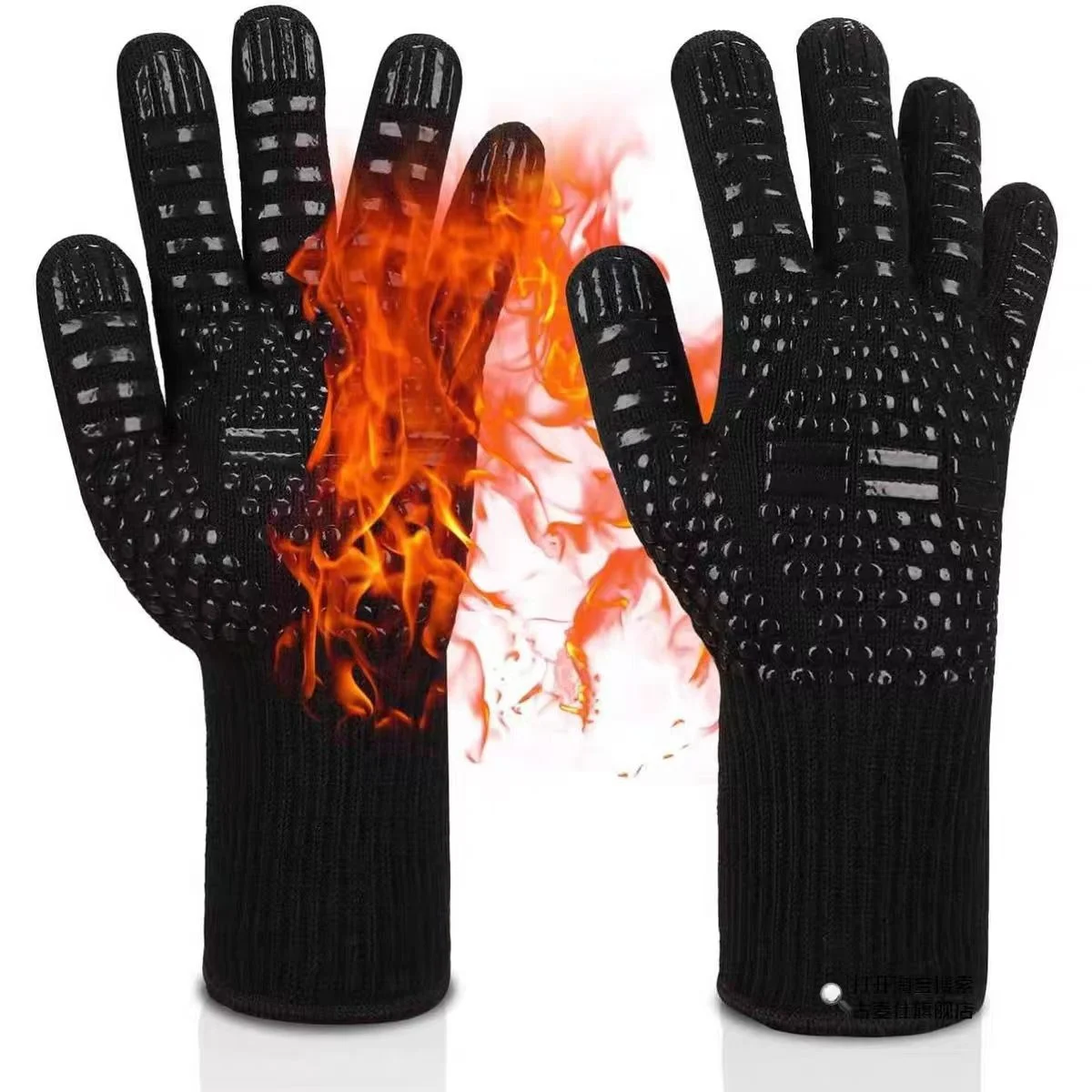 Bbq Gloves High Temperature Resistance 500 800 Degrees Fireproof Heat Insulation Microwave Oven Mitts view 3