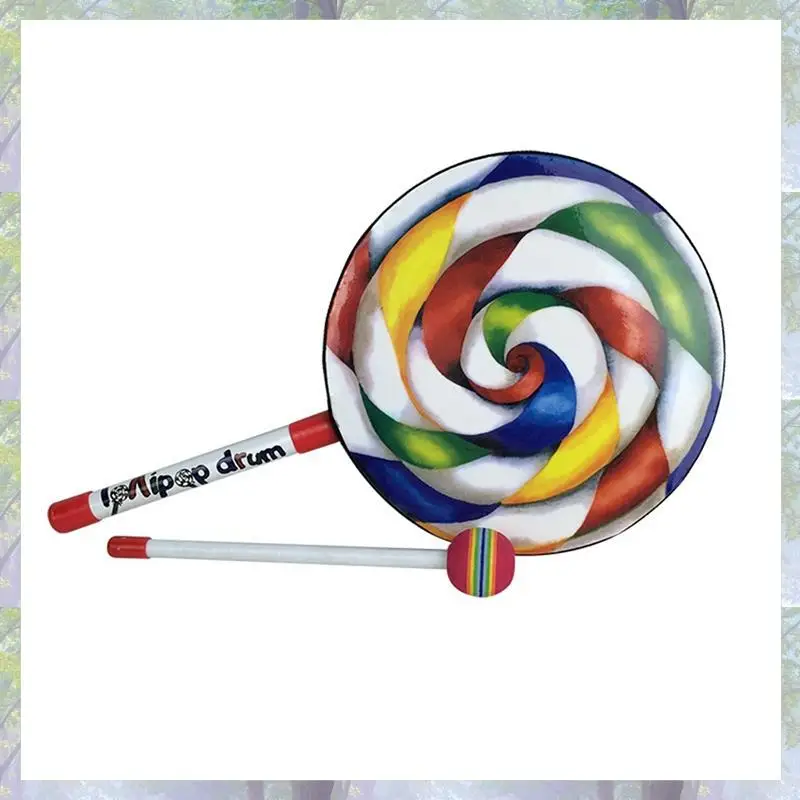 2X أدوات أورف طبلة المصاصة 6/8/10 بوصة ثلاثة حجم الدعائم الرقص أدوات قرع طبلة يدوية ألعاب تعليمية