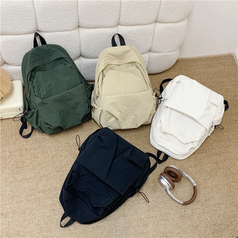 

2026 Высококачественные повседневные оксфордские универсальные рюкзаки большой вместимости для унисекс, простые портативные внутренние школьные сумки с карманами на молнии