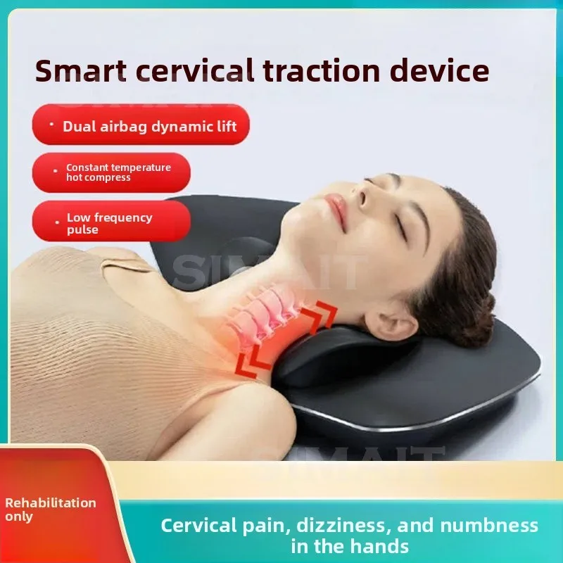 Cervical Massager, Neck Soothing Orthotics, Rehabilitation Anti-Arch Drawing, Hot Compress