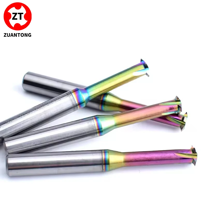 

Фреза для нарезания резьбы ZUANTONG CNC, цельнотвердосплавная, однозубая, 55 градусов, P 1.058, 1.27, 0.907-1.411, 1.336-1.814