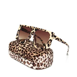 Kenbo Punk gafas de sol de leopardo para mujer, gafas de sol sexis de gran tamaño UV400, gafas de sol con degradado para hombre, gafas Steampunk, gafas Escuros