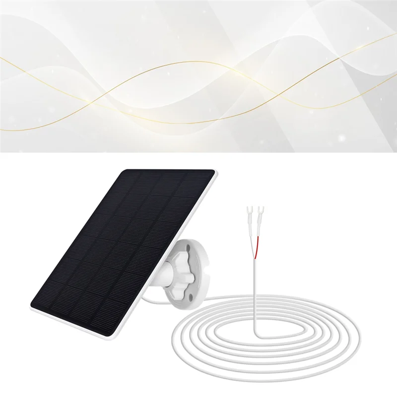 SQPP-3W Solar Panels With 4M Extension Cable IP65 Weatherproof 360° Adjustable Bracket For Ring Doorbell