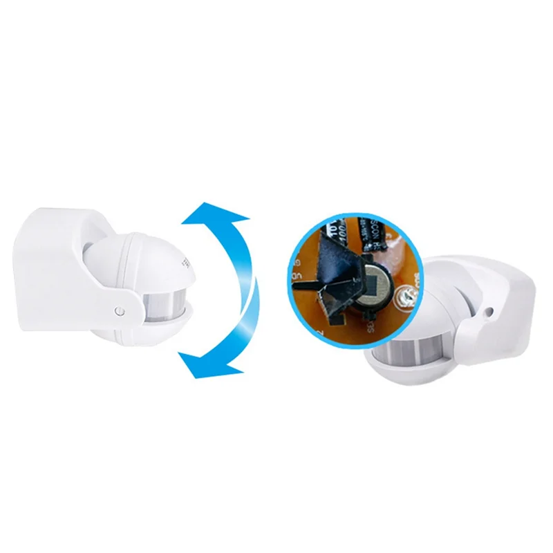PHILE-2X PIR อินฟราเรด Motion Sensor AC110V-220V Motion Detector ปรับสําหรับในร่มและกลางแจ้งหลายสถานการณ์