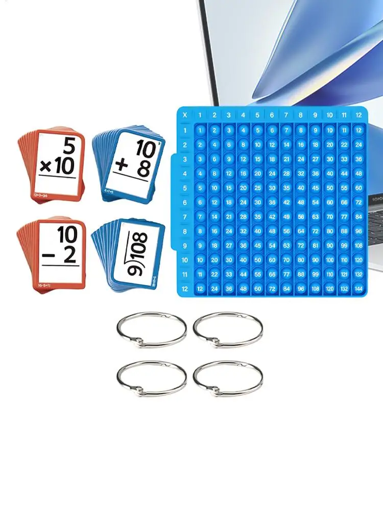Math Flash Cards Learning Toys with Board Math Flash Cards Game for Kids Ages 1-6 Boys Girls Home Nursery Classroom School
