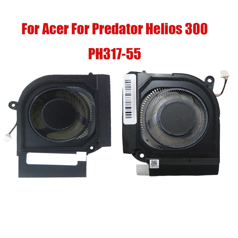 For Acer For Predator Helios 300 PH317-55 N20C11  DC12V Laptop CPU GPU Fan New