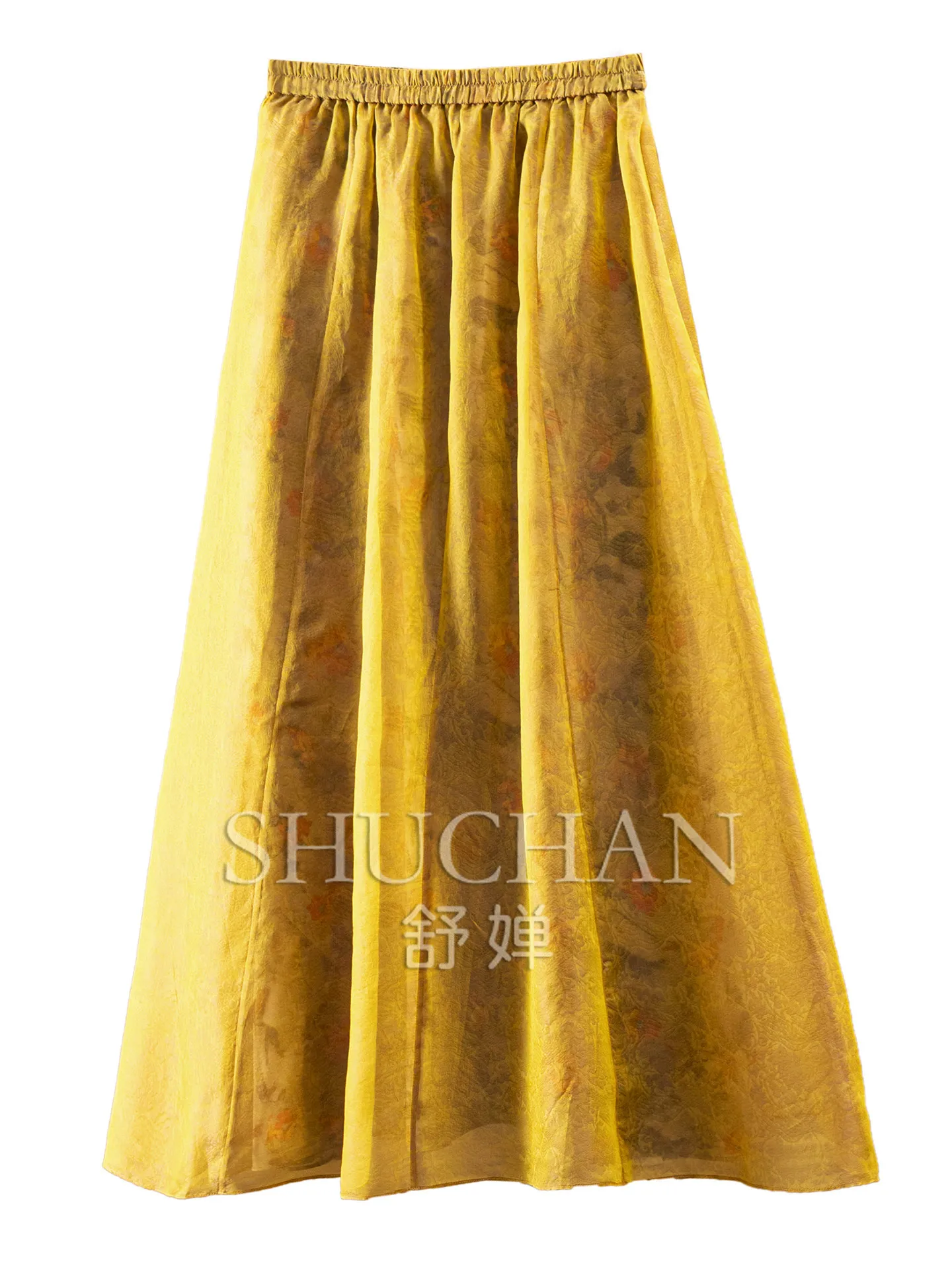 skirt Haute Couture Colorful 100% natural Silk Organza Big Pendulum Skirt Women E026 Saia Jeans Plus Frete Grátis
