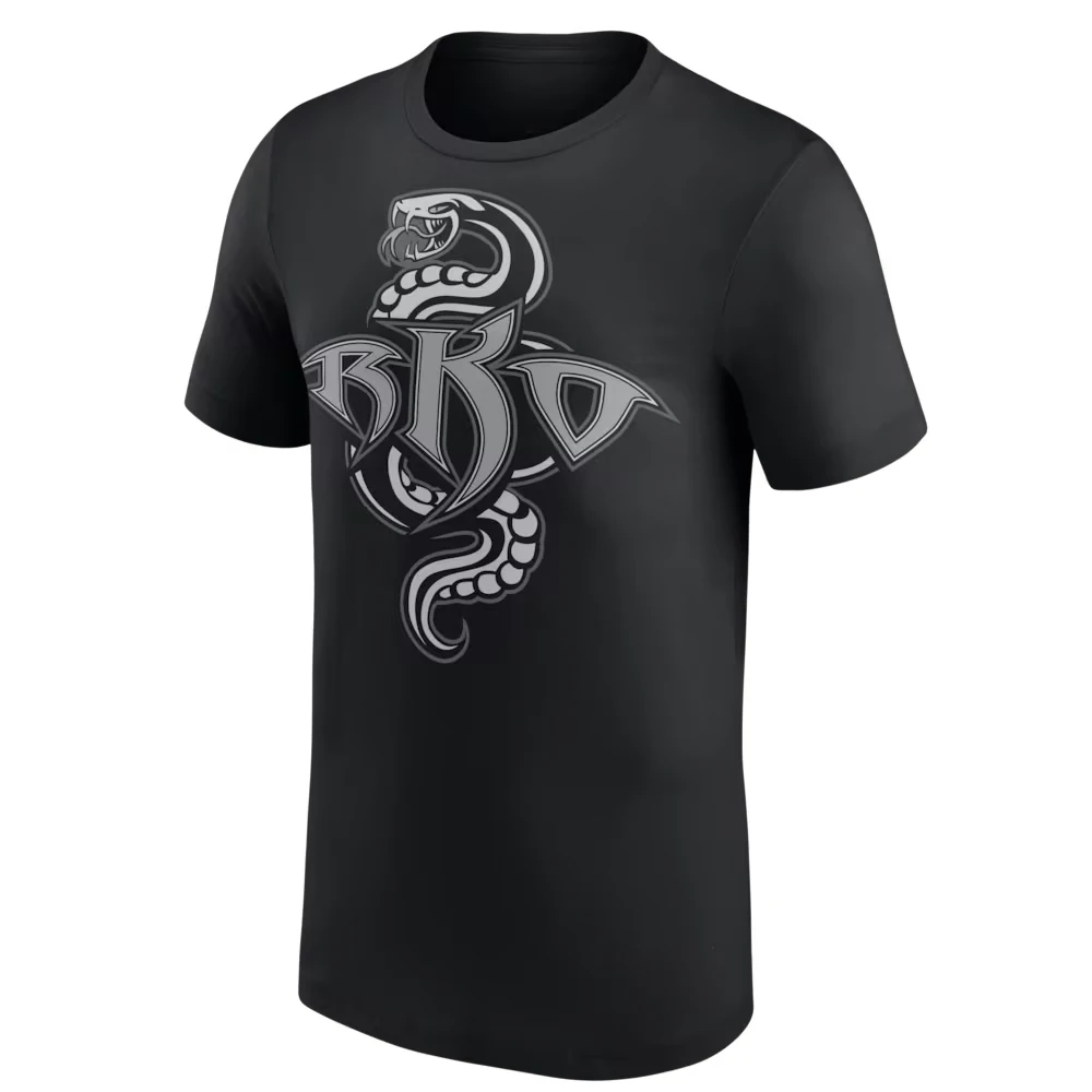 Men's Black Randy Orton RKO Retro T-Shirt 3D Printed Wrestling Sports Quick Dry Short Sleeve Top Daily Casual Plus Size T-Shirts