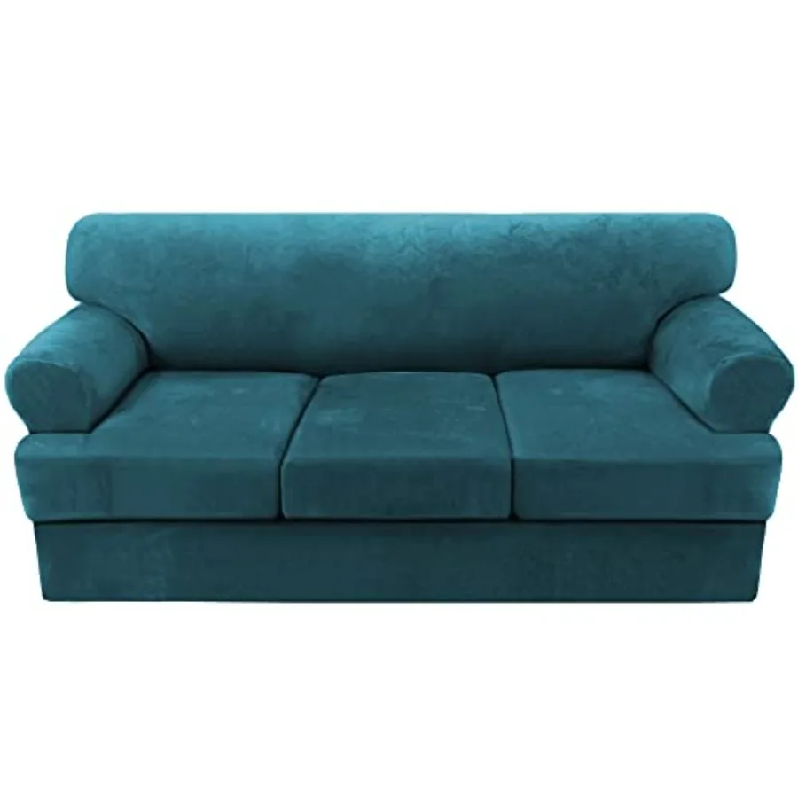 

Slipcovers - 4 Pcs Thick Velvet Couch Covers for Couch with Individual T Covers