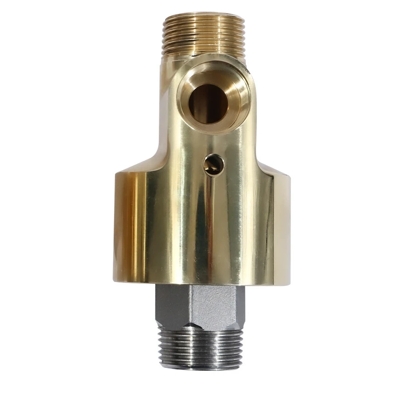 H-type rotary joint Single bi-directional brass rotary joint Through cooling water rotary joint