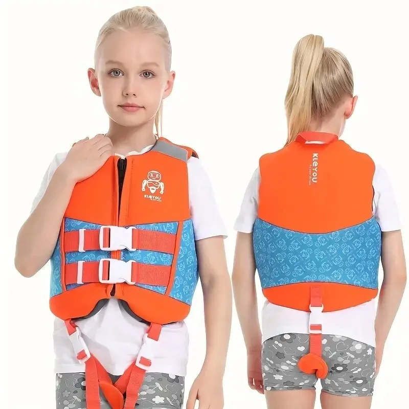 Neoprene Life Jacket for Kids, Boys Girls Buoyancy Life Vest, Surfing Vests Drifting Flotation Swimming Aid