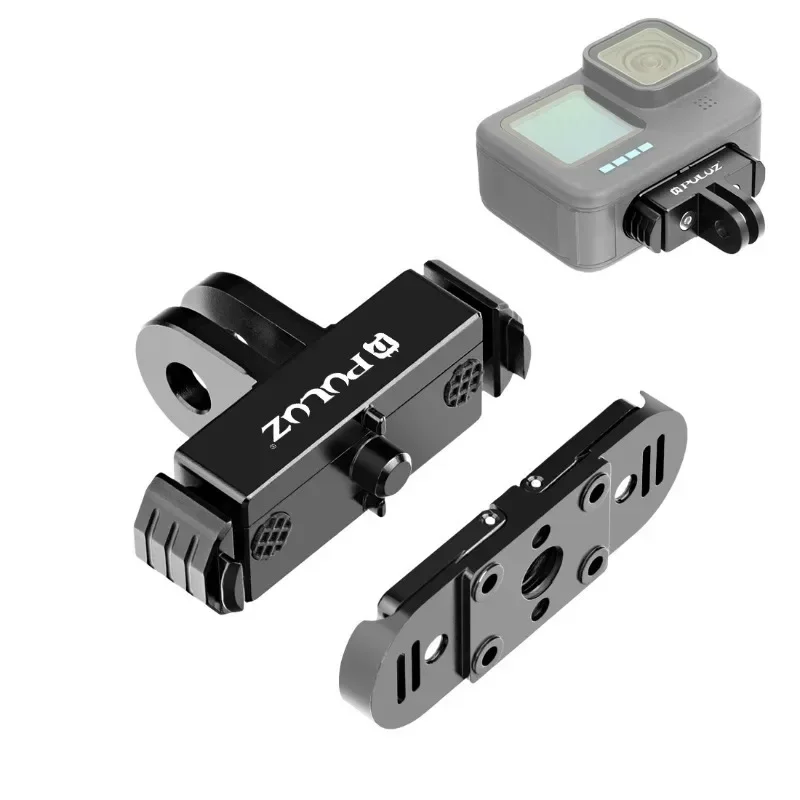 Base de Montaje Magnética Plegable de Liberación Rápida de Aluminio para GoPro HERO12 11 10 9 Black/ 11 Black mini/ Max Accesorios