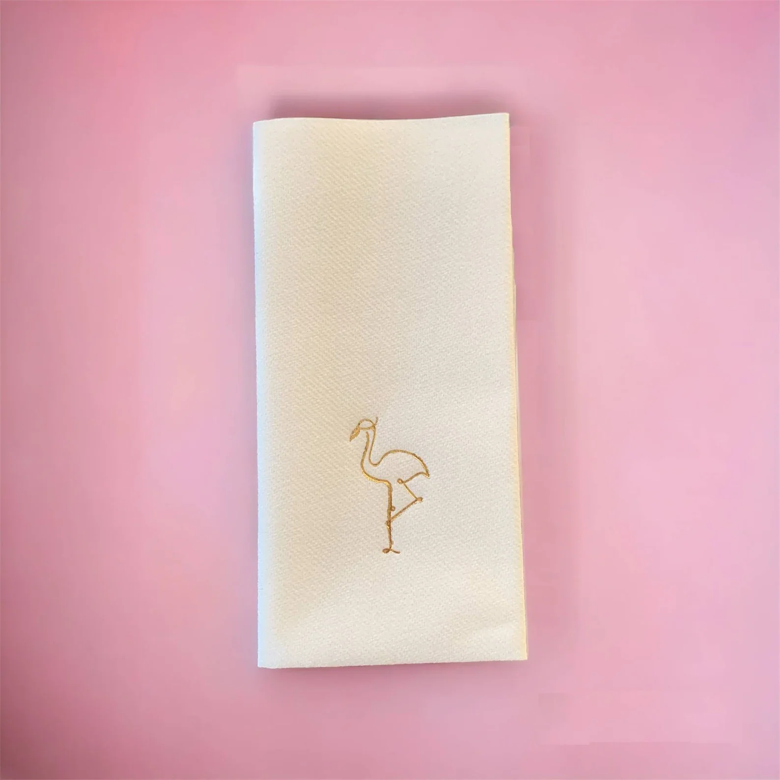 50pcs Flamingo printing napkins, Linen Feel, Party Disposable Cloth Like Dinner Napkins, Custom Dinner Napkins, Soft, Parties, f