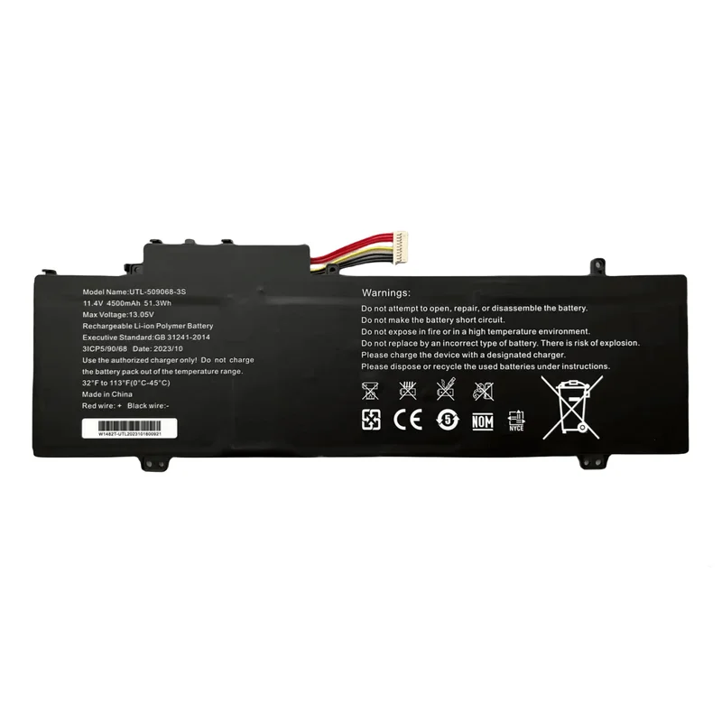 

New Genuine UTL-509068-3S Battery For Gateway GWTN141-10BK GWTN141-4 GWTN156-5BL