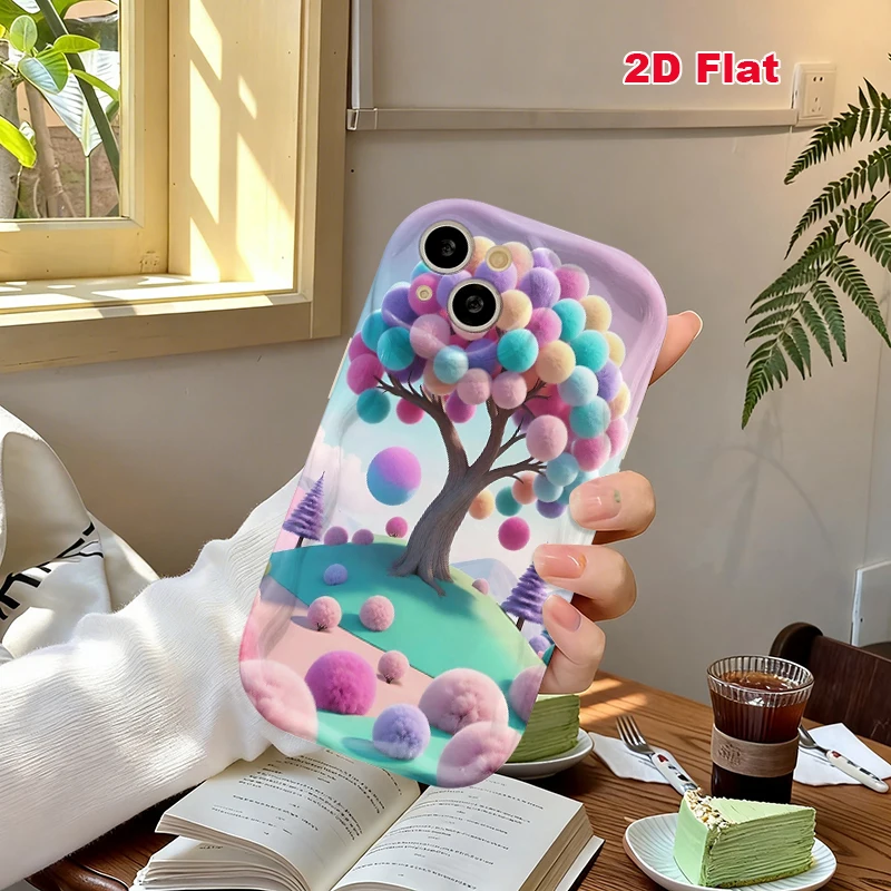 2D Flat Soft Silicone Phone Case For iPhone 17 Pro Max 16 18 Pro 13 11 15 14 Plus 12 17 16E 17Promax Shockproof Transparent Funda Cover