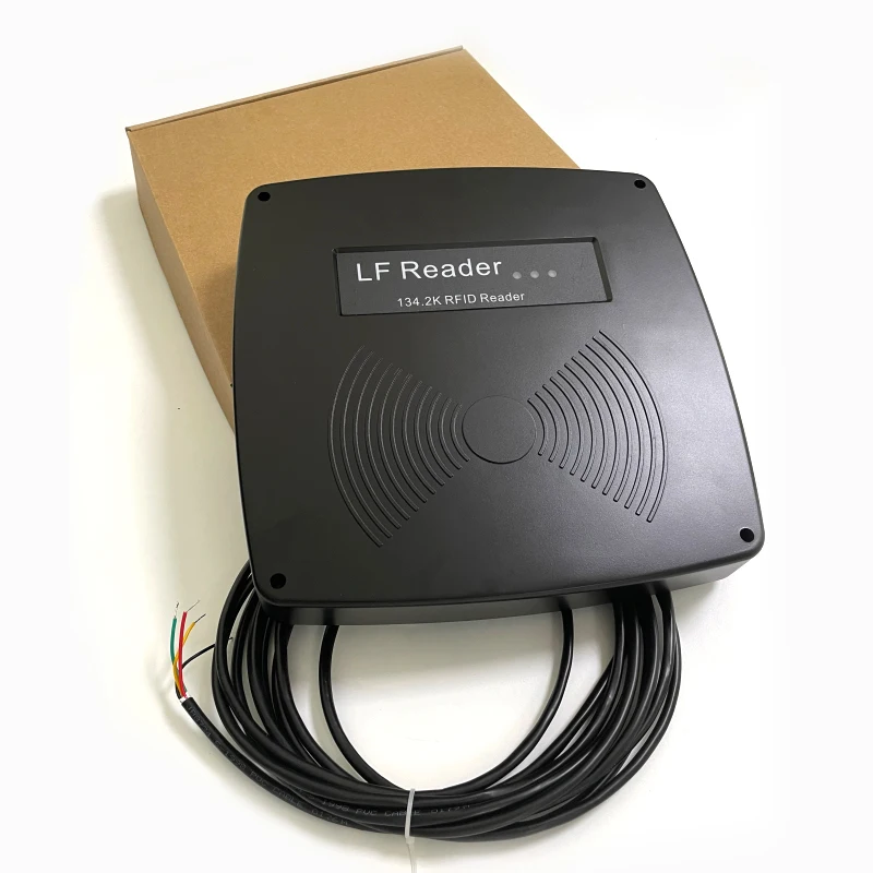 

Faread ISO11784/85 long distance 134.2khz Animal ID stationary reader FDX-B RFID fixed scanner for ear tag gateway antenna RS485