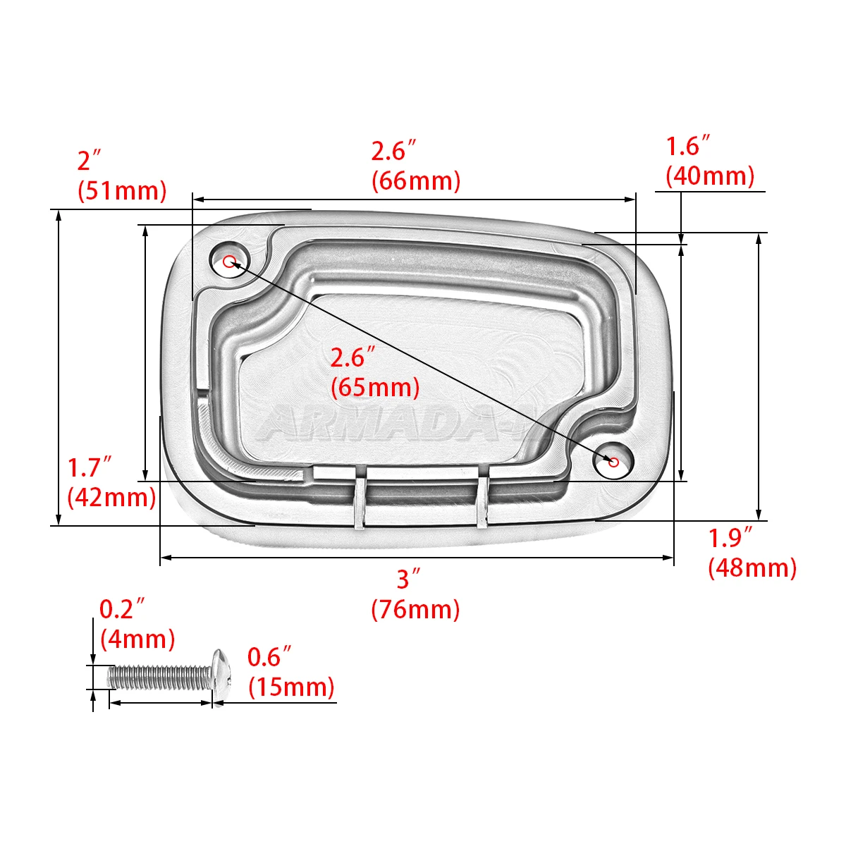 Motorcycle Right Brake Master Cylinder Reservoir Cover For Harley Touring Road King Electra Street Glide VRSCR V-Rod CVO FLHR