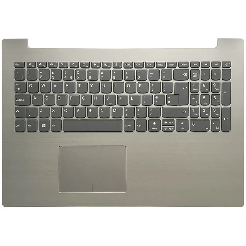 NEW UK laptop keyboard for Lenovo IdeaPad 320-15 320-15IAP 320-15AST 320-15IKB with Palmrest Upper Case Keyboard Bezel Cover