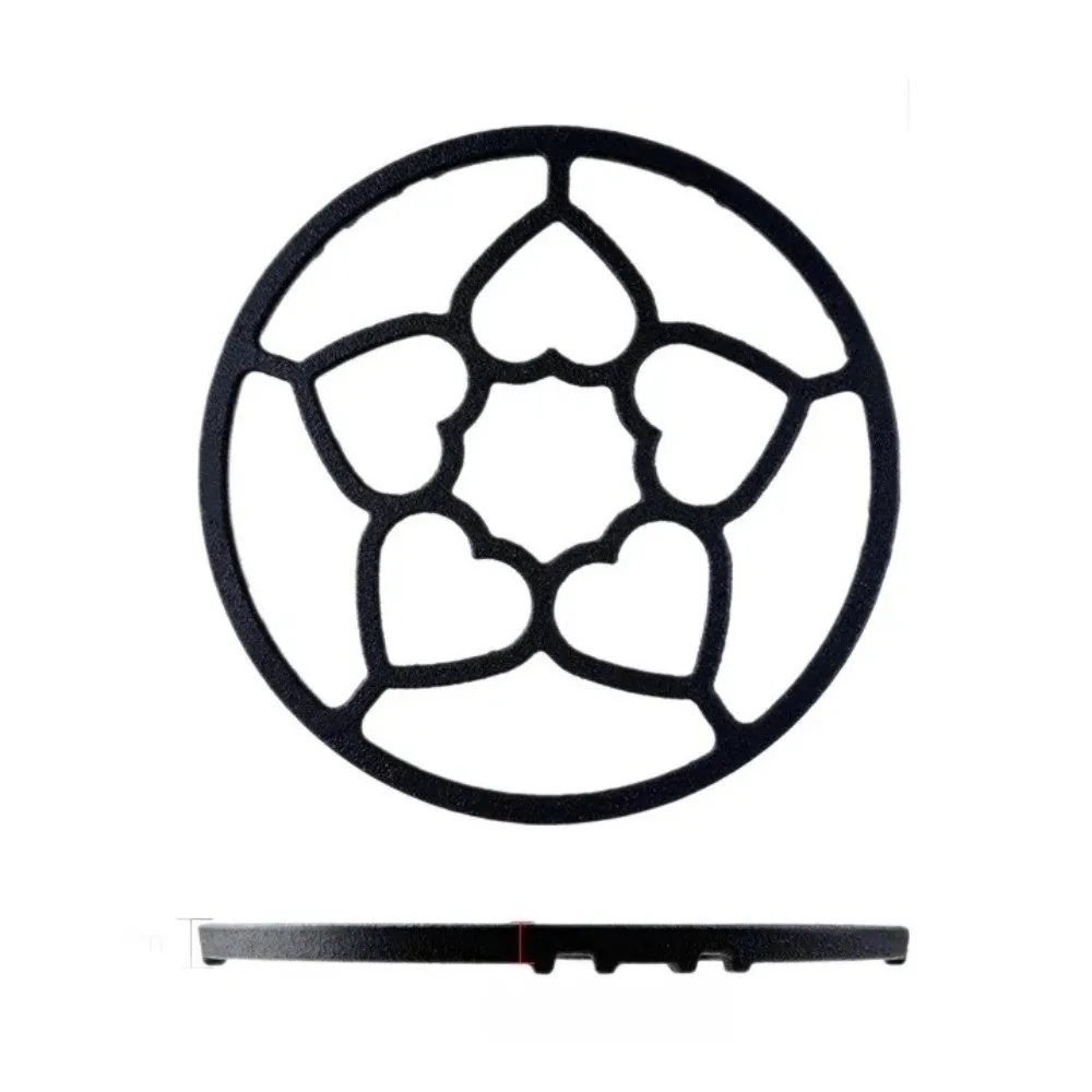 

Cast Iron Gas Stove Stand Universal Fit Easy to Install Milk Pot Holder Anti-slip Design Thicken Cooktop Rack Kitchen Gadgets