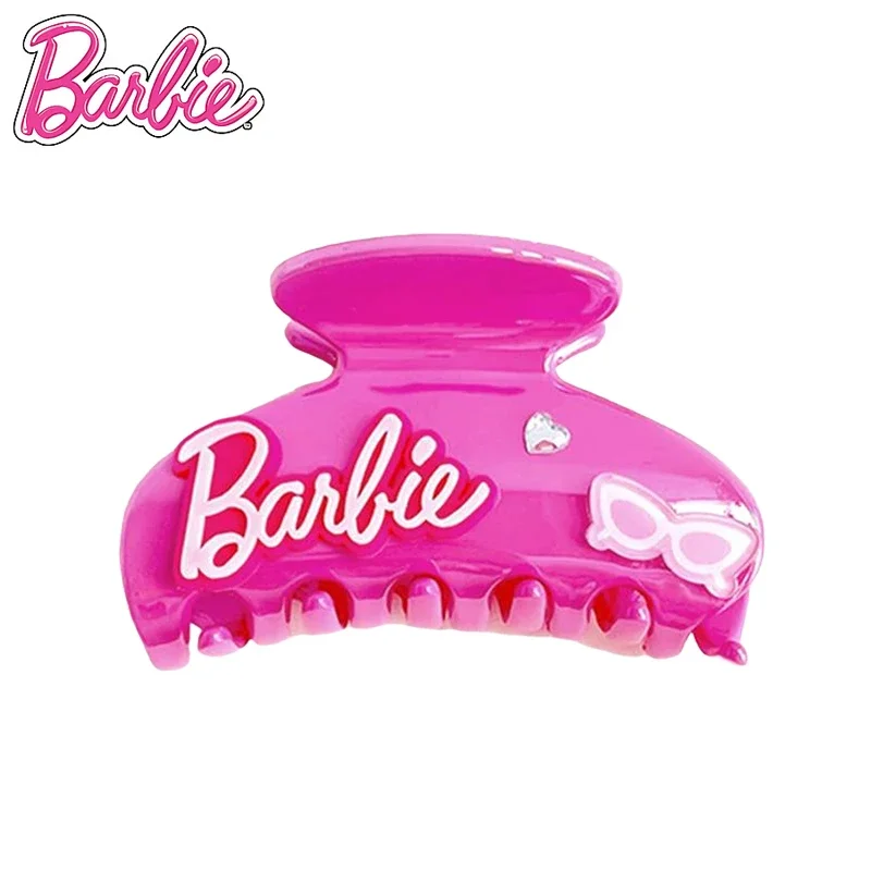 MINISO Anime Kawaii Barbie Women Hair Clips Accessories Cartoon Cute Sweet Princess Style Girl Hairpin Shark Clip Headwear