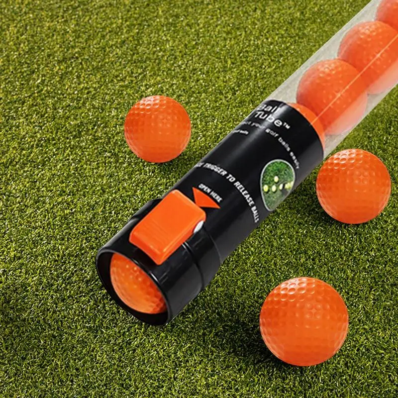 Ball Retriever For Golf Large Capacity Transparent Pickup Tube Lightweight Reusable Pick Up Tools Labor-Saving Collector Tube