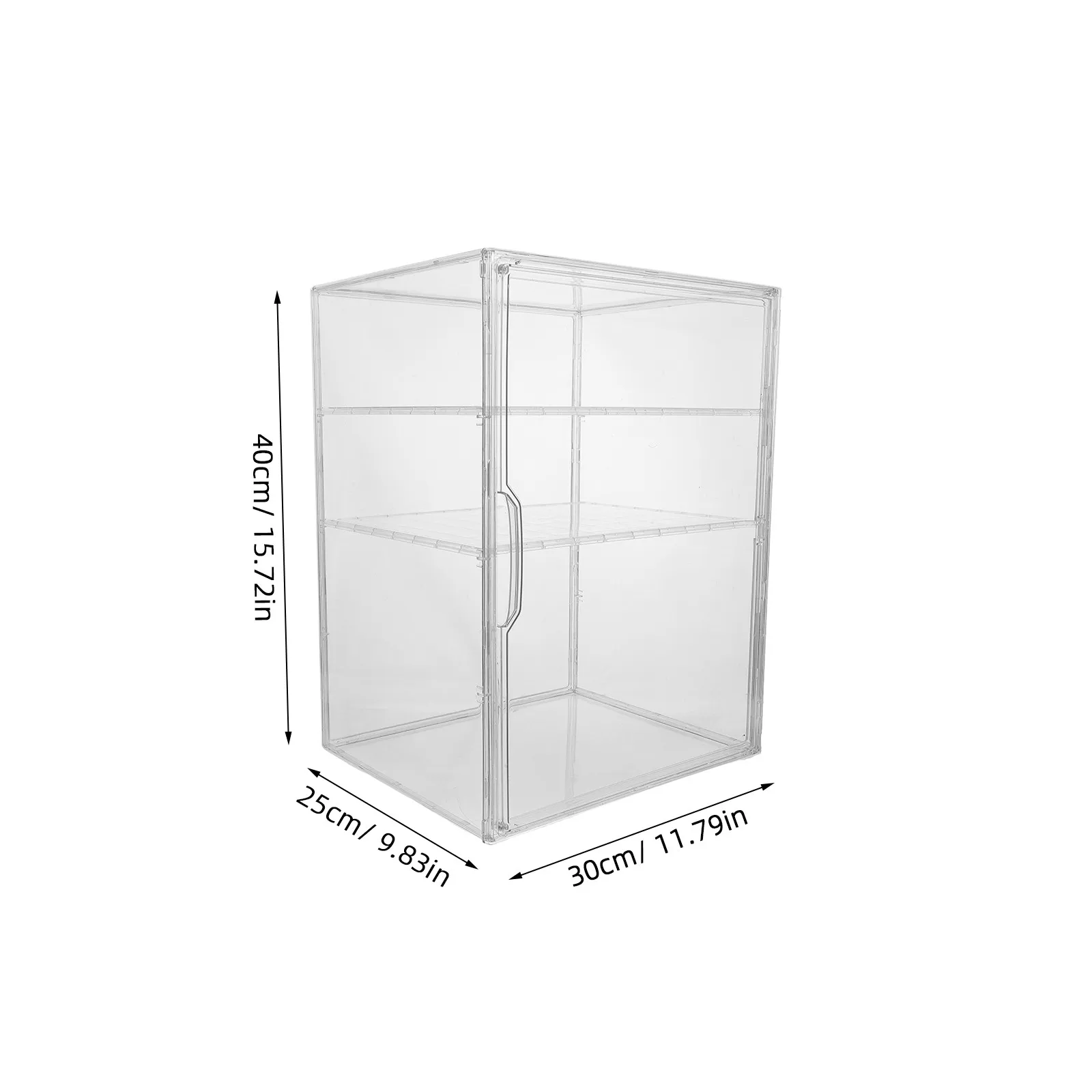 Acrylic Adjustable Baby Bottle Organizer Clear Storage Cabinet 3-Tier Station Removable Dividers Nursery