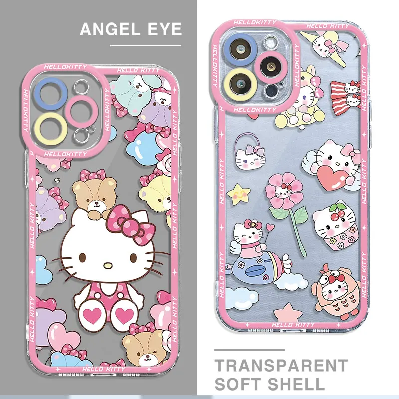 Cute Hello K-Kitty Capa Case for Honor X8 4G X8a X9a 5G 90 Lite X8 Transparent Soft Cover