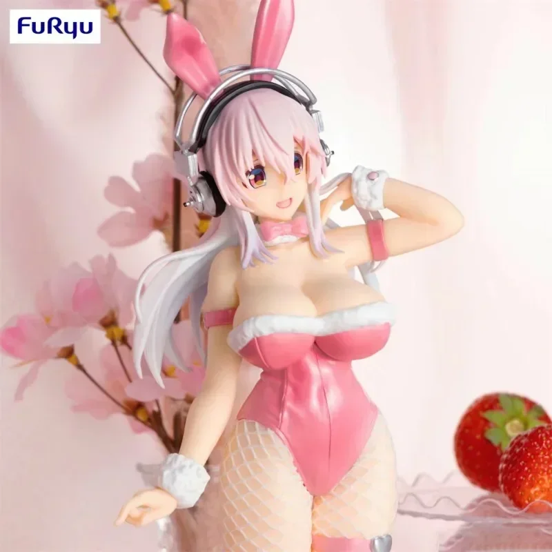 

Оригинальная фигурка FuRyu 30 см Super Sonico Bunny Girl, аниме, сексуальная фигурка девушки, кукла для взрослых, игрушки, подарки на складе