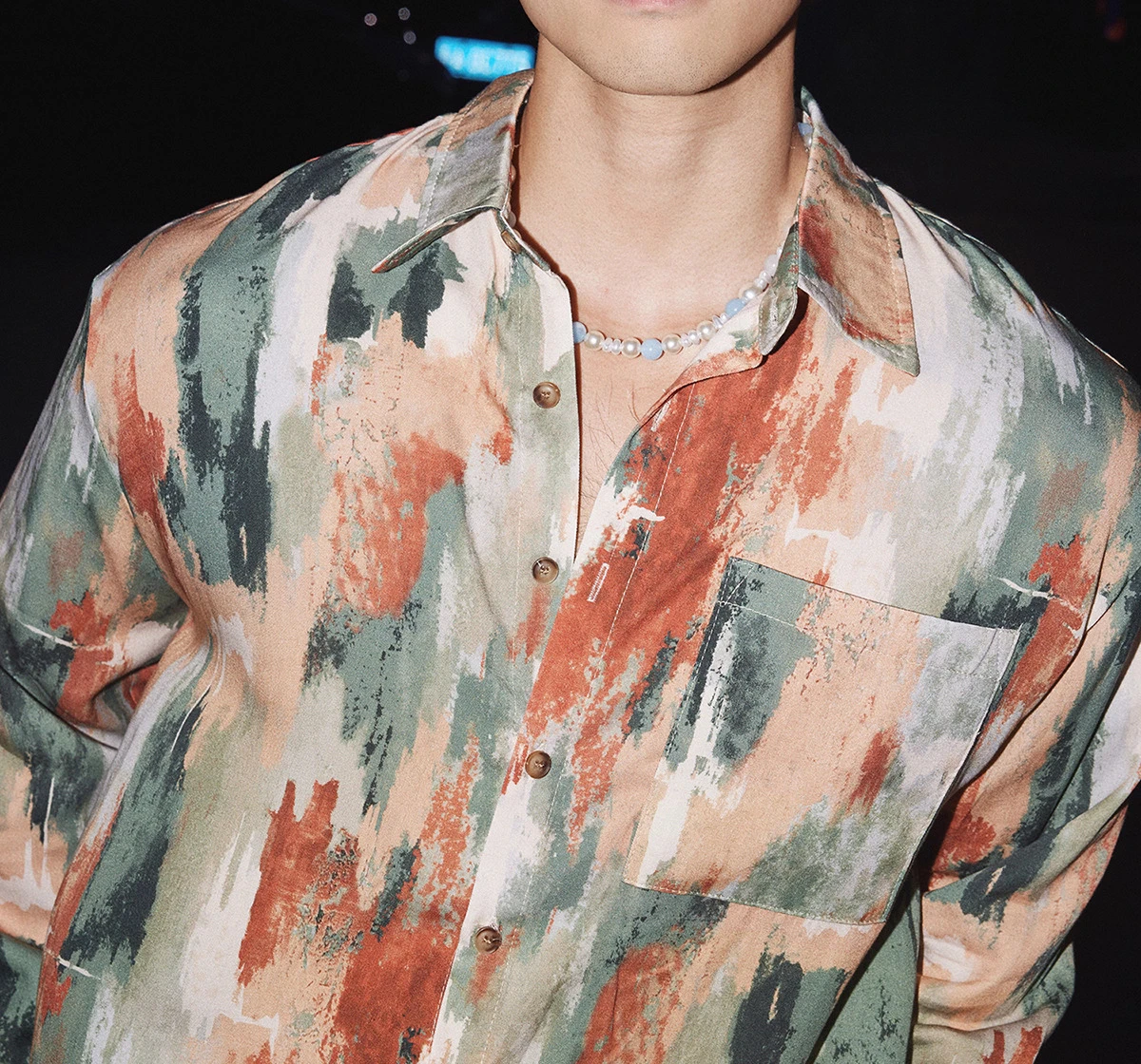 2025 Men's Autumn New Trendy American Style Shirts Male High-End Light Luxury Tops Masculinity Vacation Style Long Sleeve Shirts