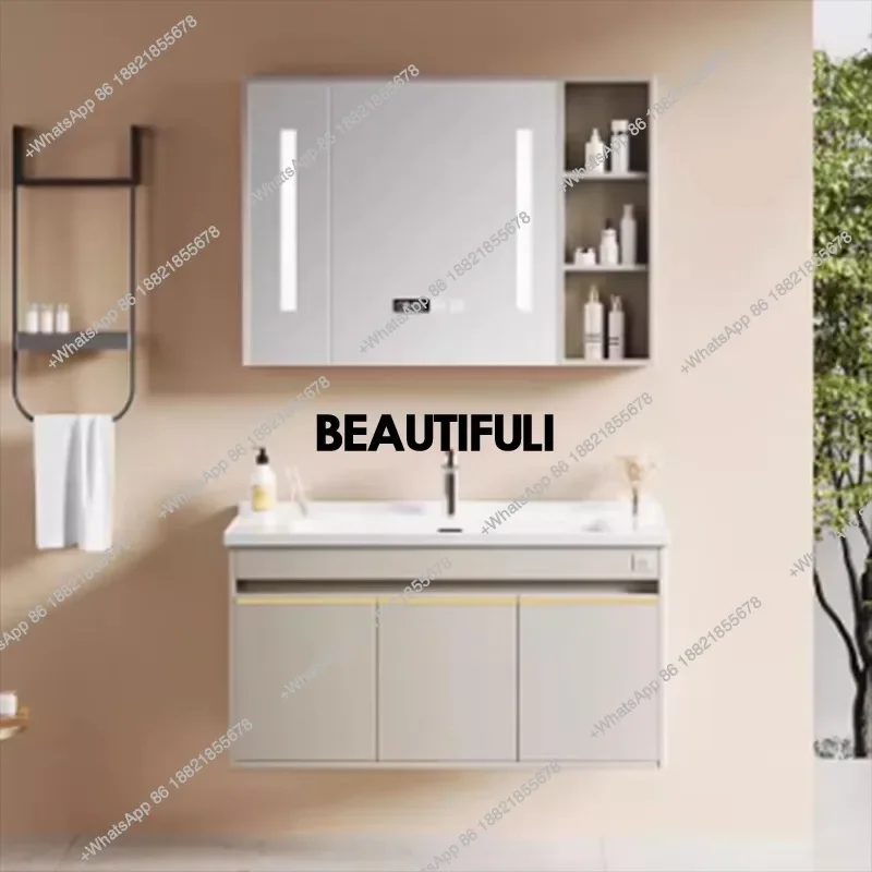 a17 Internal Toilet Bathroom Cabinet Organizer Washroom Luxury Shelf Bathroom Cabinet Vanity Sink Armoire Salle De Bain Furnitur