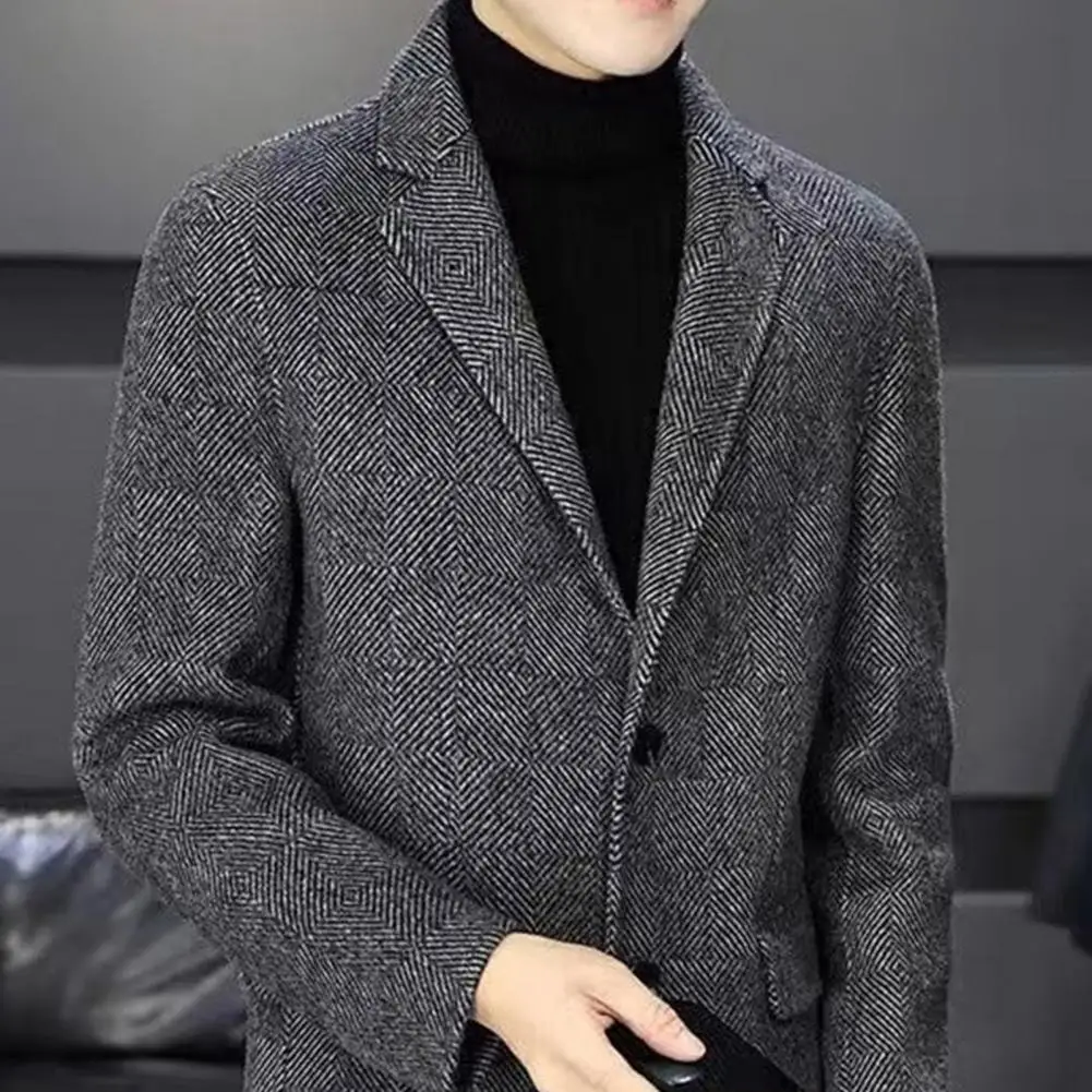 Men's Suit Jackets Plaid Single Breasted Coat Summer Elegant Fashion 2025 Male Blazer Casual Menswear Spring Clothes Outerwear